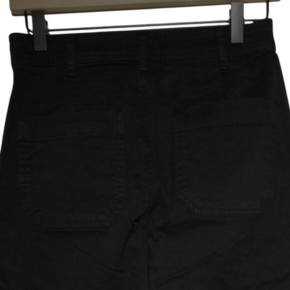 Marine Layer High Waist Flare Jeans | Size 6 | Black Stretch Denim - Picture 4 of 6